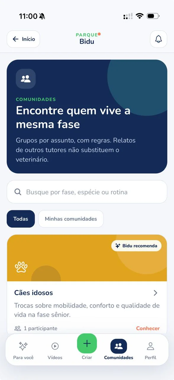 Comunidades do Parque Bidu