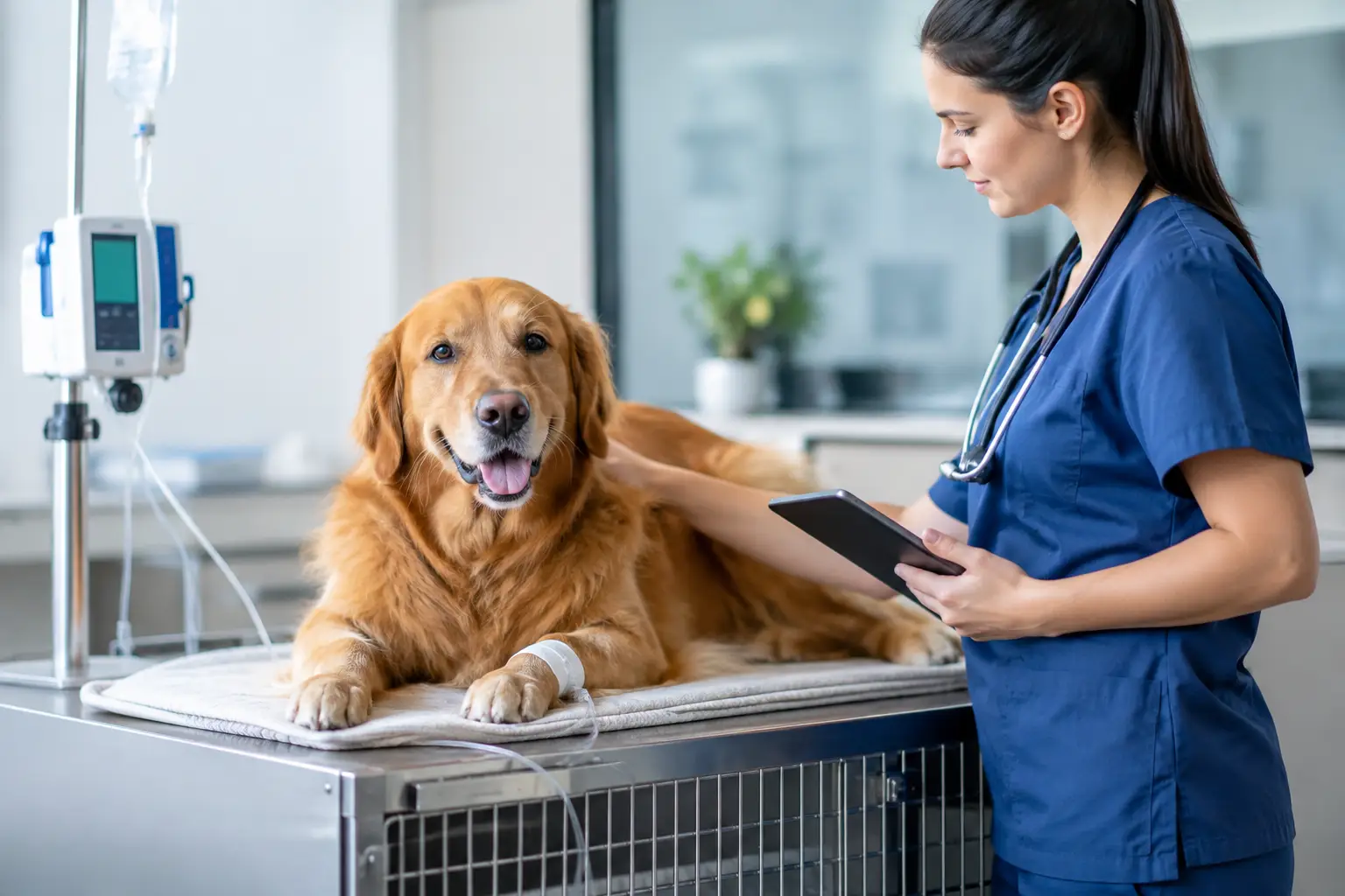 Sistema de internação veterinária com controle